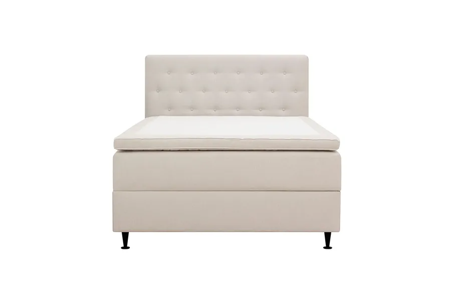 HVILA Plus kontinentalsäng med förvaring 140 × 200 cm i beige