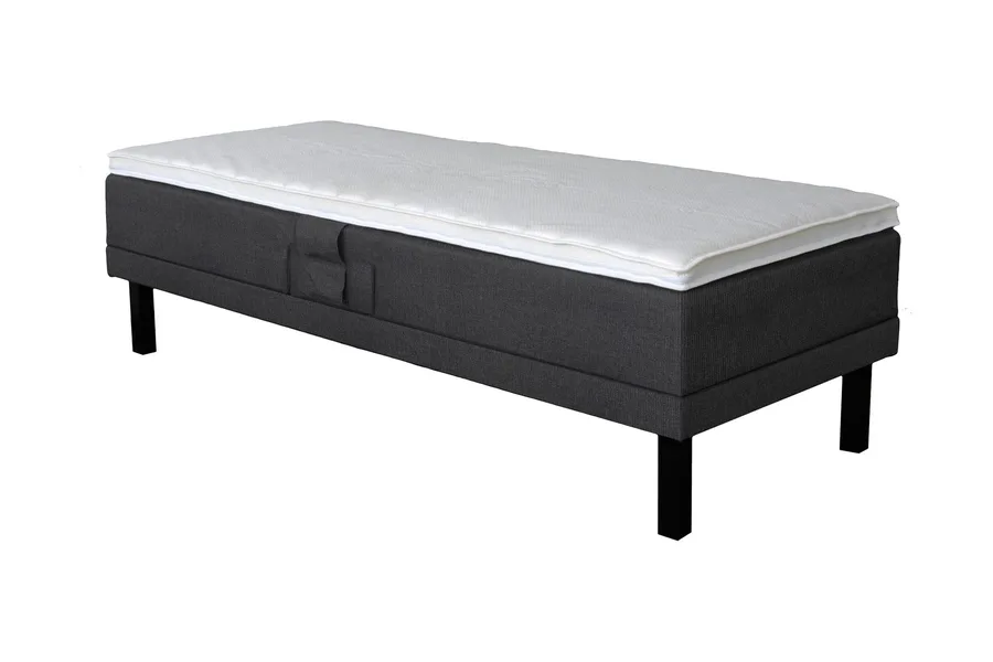 Select ställbar säng 90 × 200 cm i mörkgrått